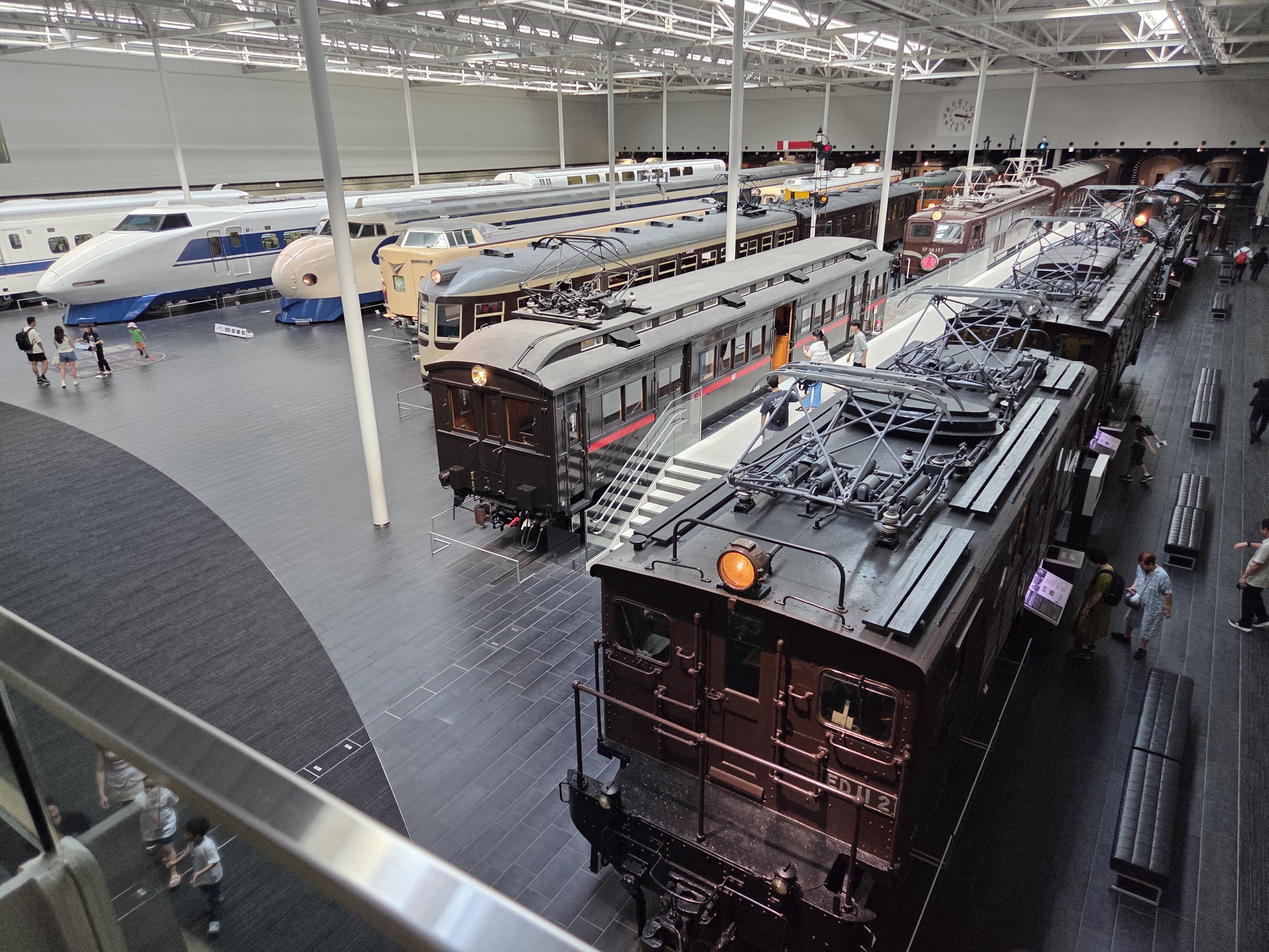 Historic Japanese trains at the Kyoto Railway Museum